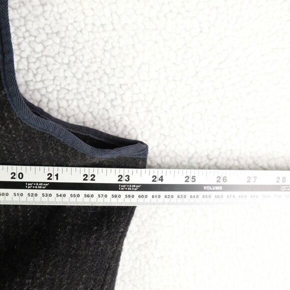 Vintage Woolrich Vest Mens Large Black Full Zip Wool Blend Workwear Outdoor 80s - Picture 6 of 8